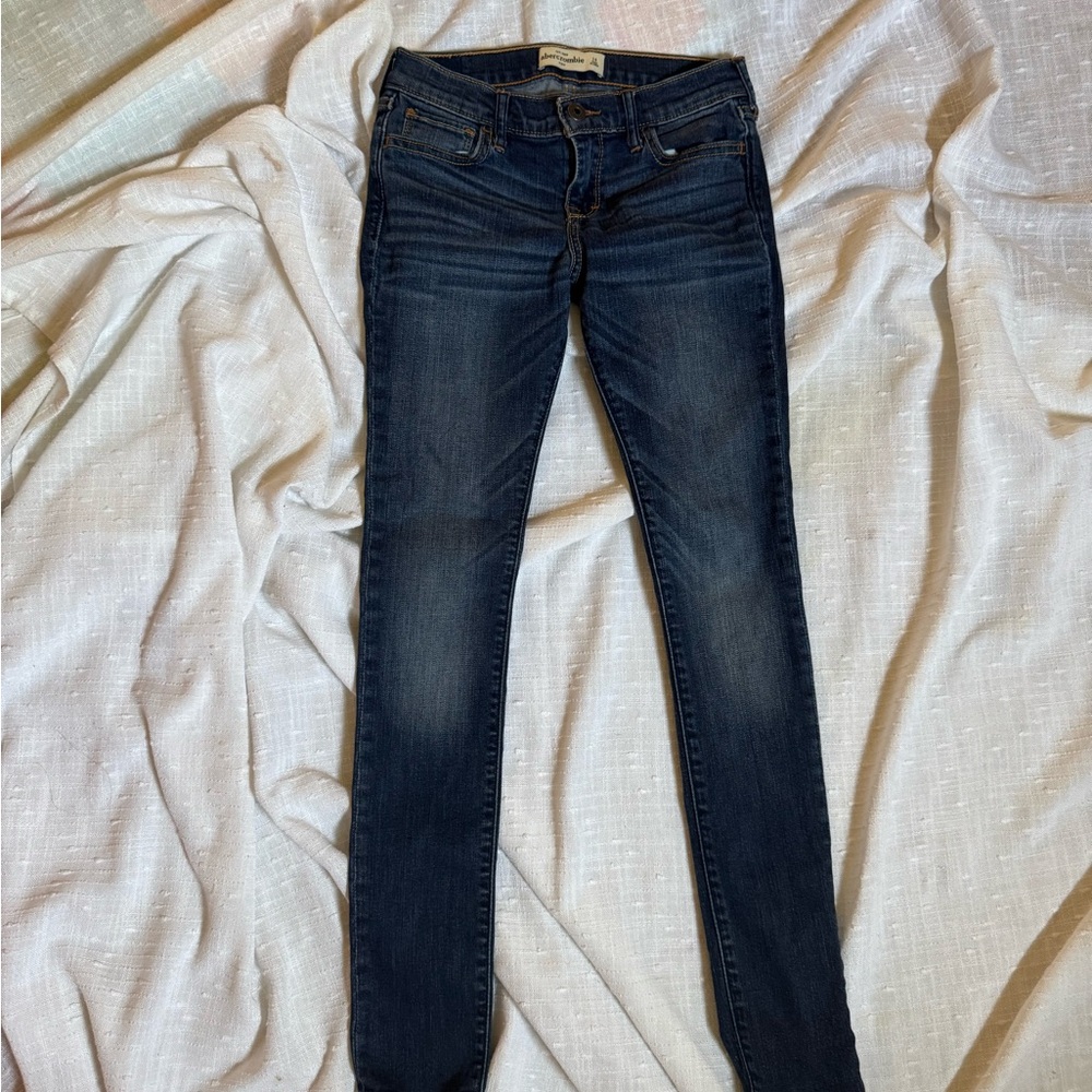 Abercrombie & Fitch Blue Skinny Jeans with Stretch